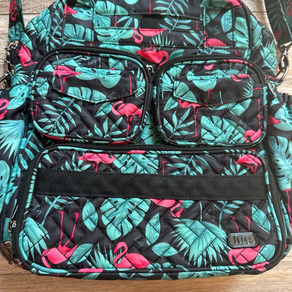 Lug Mini Puddle Jumper Bag Flamingo Print - Picture 4 of 12